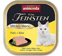 animonda Vom Feinsten Nourriture pour Chat Adulte - Menu Doux - Dinde + Fromage - 32 x 100 g