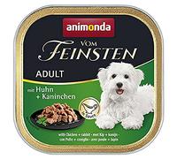 animonda Vom Feinsten Nourriture pour Chien Adulte - Nourriture Humide pour Chiens Adultes - avec Poulet et Lapin en Sauce - 22 x 150 g
