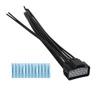 Anina WPT928 Connecteur de module de siège chauffant/refroidi compatible avec Ford F150 F250 F350 Super Duty Mustang Fusion Chevy Tahoe Silverado Buick Allure Terraza 12 fils faisceau de câbles