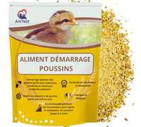 AniNat 1.8kg Aliment démarrage pour Poussins, Nourriture 1er âge avec vitamines, protéines et minéraux, huiles essentielles. Adapté dès la Naissance. sans OGM. sans Antibiotique