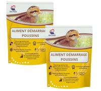 AniNat Aliment démarrage pour Poussins, Nourriture 1er âge avec vitamines, protéines et minéraux, huiles essentielles. Adapté dès la Naissance. (2x1,8kg)