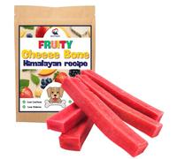 Ani'Nat Os à Mâcher Longue Durée - Recette Himalaya Fromage Yak - 5 x Taille M, goût Fraise - Friandise Chien 100% Naturelle - Arthrose - Santé Dentaire - Plaisir Fruité - Toutes Races de Chiens
