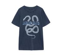 Anine Bing, Femme, Tops, Bleu, Taille: 36 FR Lili Snake T-Shirt
