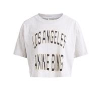 Anine Bing - Jhonny Cropped Tee - Femme - Tops - Gris - Taille: 38 FR