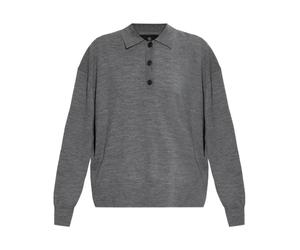 Anine Bing - Lee Polo Sweater - Femme - Tops - Gris - Taille: 42 FR