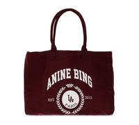 Anine Bing - Leo Canvas Tote - Femme - Sacs - Rouge - Taille: ONE Size