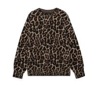Anine Bing - Pull col rond imprimé léopard - Femme - Pulls - Brun - Taille: 36 FR