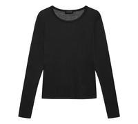 Anine Bing - Sylvie Long Sleeve Tee - Femme - Tops - Noir - Taille: 38 FR