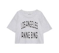 Anine Bing - Tee-shirt Court Gris avec Impression Cool - Femme - Tops - Gris - Taille: 36 FR