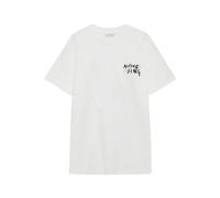 Anine Bing - Walker Tee Empowerment - Femme - Tops - Blanc - Taille: 40 FR