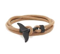 aninu Bracelet Baleine Orque avec App de Suivi - Adoption Symbolique Orque (Épaulard), Bracelet Surf Pendentif Nageoire de Baleine, Amitié Couple Cadeau Homme Femme Enfant, 7 Couleurs
