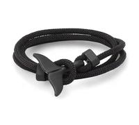 aninu Bracelet Baleine Orque avec App de Suivi - Adoption Symbolique Orque (Épaulard), Bracelet Surf Pendentif Nageoire de Baleine, Amitié Couple Cadeau Homme Femme Enfant, 7 Couleurs
