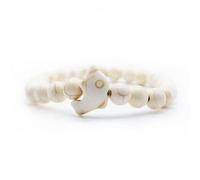 aninu Bracelet Dauphin avec App de Suivi - Adoption Symbolique Dauphin, Bracelet Pierre Naturelle Élastique Amitié Couple Porte-Bonheur Cadeau Femme Homme Enfant, 5 Couleurs