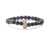 aninu Bracelet Pingouin 2.0 avec App Suivi - Adoption Symbolique Pingouin Antarctique, Pierre Naturelle Élastique Bracelet Amitié Couple Distance Porte-Bonheur Cadeau Femme Homme Enfant