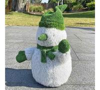 AniPlants, Figurine d'herbe, "Bonhomme de neige", Décoration de jardin, 100cm