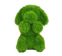AniPlants Kögler 53262 Chien Assis, Figurine décorative en Gazon Artificiel, env. 30 x 34 x 36 cm, résistant aux intempéries et indéformable, avec Ancres de Fixation, idéal comme décoration pour Le