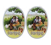 Anis de Flavigny - Bonbons authentiques à l'anis 2 boites ovales gout Anis | 2 x 50 gr de Plaisir artisanal