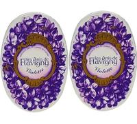 Anis de Flavigny - Bonbons authentiques à l'anis 2 boites ovales gout Violette | 2 x 50 gr de Plaisir artisanal