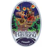 Anis de Flavigny - Bonbons authentiques à l'anis dans une boîte ovale 50 g - Cassis | Tradition & Plaisir artisanal