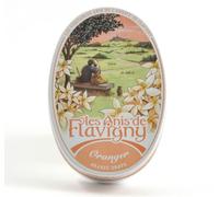 Anis de Flavigny - Bonbons authentiques à l'anis dans une boîte ovale 50 g - Fleur d'oranger | Tradition & Plaisir artisanal
