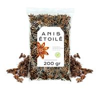 Anis Étoile 200g - Badiane Étoilé Entier - Infusion Vrac - Propriétés Naturelles