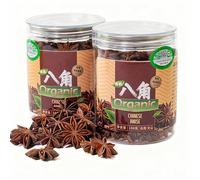 Anis Étoilé Bio Entier 200 G, Graines et Gousses Entièrement Naturelles, Végétaliennes, Sans Gluten, Sans OGM, Gousses D'anis Étoilé Chinois, Épices Séchées Au Soleil, Largement Utilisées.