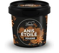 Anis étoilé en poudre 55 g - Goût sucré, avec un arrière-goût de cannelle et de clou de girofle - Idéal pour les viandes, les poissons, pour sucrer les thés et cafés