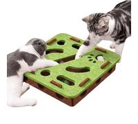 ANIS·KEAAR 1 lot de puzzle interactif pour chat - Jouet en feutre pour chats/chatons d'intérieur - Encourage les instincts naturels de chasse, exercice amusant pour guérir l'ennui et la stimulation