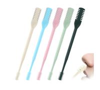 ANIS·KEAAR Lot de 5 tondeuses nasales manuelles 2025 - Rotation à 360° - Lame double face - Avec cure-oreilles - Essentiels de voyage portables pour homme et femme