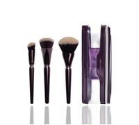 Anisa Beauty Lot de 3 pinceaux de maquillage pour tous les jours - 3 pinceaux végétaliens haute performance, parfaits pour estomper le fond de teint, la poudre et le correcteur, respectueux de