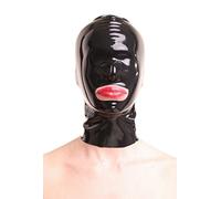 Anita Berg AB4032Z Masque en latex naturel avec fermeture éclair, masque de tête aveugle, M noir