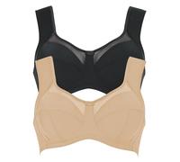 Anita - Lot de 2 Soutien-Gorge d'allègement sans Armature Clara 5860 - Femme - Sand - Noir - 110h