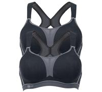 Anita - Lot de 2 Soutien-Gorge de Sport Dynamix Star 5537 - Femme - Noir - Anthracite - 100C