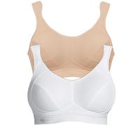 Anita - Lot de 2 Soutien-Gorge de Sport Extreme Control 5527 - Femme - Desert - Blanc - 110C