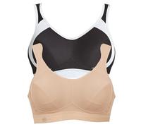 Anita - Lot de 2 Soutien-Gorge de Sport Extreme Control 5527 - Femme - Desert - Noir - 85G