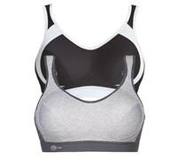 Anita - Lot de 2 Soutien-Gorge de Sport Extreme Control 5527 - Femme - Heather Grey - Noir - 100C