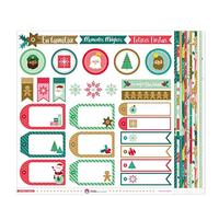 Anita y su mundo 37019850 Lot de 13 papiers de scrapbooking pour travaux manuels, 30,5 x 30,5 cm, collection de Noël magique, imprimé double face