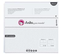 Anita y Su Mundo 37053199 Lot de 60 Pochettes pour Scrapbooking, en polypropylène et Verre, modèle A et D, 30,5 x 30,5 cm, 30 unités de Chaque modèle