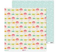 Anita y Su Mundo Collection Mis Recettes de papier pour scrapbooking, papier, poissons, 30,5 x 30,5 cm