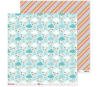 Anita y Su Mundo Collection Puro Amor Papiers de scrapbooking, papier, nuages, 30,5 x 30,5 cm