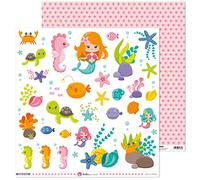 Anita y Su Mundo Collection Sous la Mer Papiers de Scrapbooking, Paper, découpés, 30,5 x 30,5 cm
