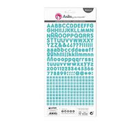 Anita y Su Mundo Feuilles d'Abécédaires 320 Stickers par feuille 225 g Paper Bleu 15 x 32 cm