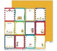 Anita y Su Mundo Isla Del Tesoro Cartes pour Scrapbooking, Papier, Multicolore, 30,5x30,5cm