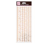 Anita's ANT 810280 Autocollant pour scrapbooking Or rose sur blanc Taille unique