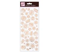 Anita's ANT 810281 Autocollants pour scrapbooking Or rose sur fond blanc Taille unique