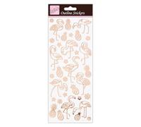 Anita's ANT 810285 Autocollant pour scrapbooking Or rose sur blanc Taille unique