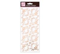 Anita's ANT 810288 Autocollant pour scrapbooking Or rose sur blanc Taille unique