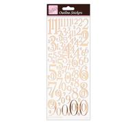 Anita's ANT 810291 Sticker Scrapbooking Or Rose Blanc Taille Unique