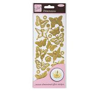 Anita's Autocollants Dimensions - Papillon - Doré
