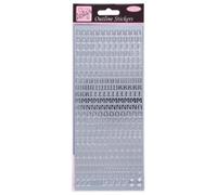 Anita's Capital Letters Outline Stickers, Argent